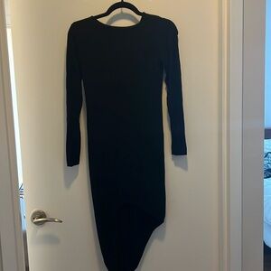 Indah high low black dress